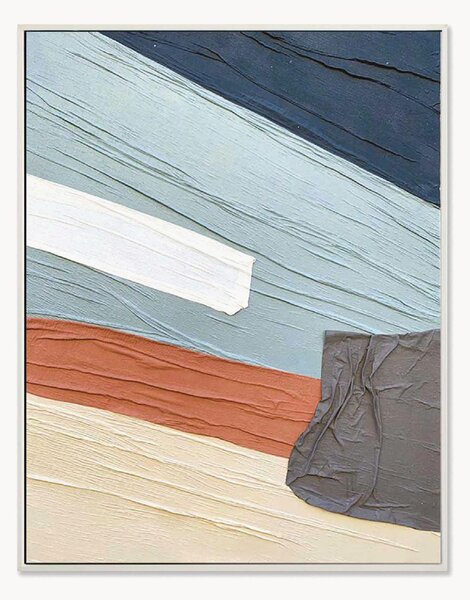 Ręcznie malowany obraz na płótnie w ramie Fabrics