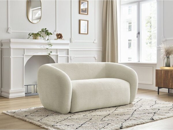 Beżowa sofa z tkaniny szenilowej 160 cm Celine – Bobochic Paris