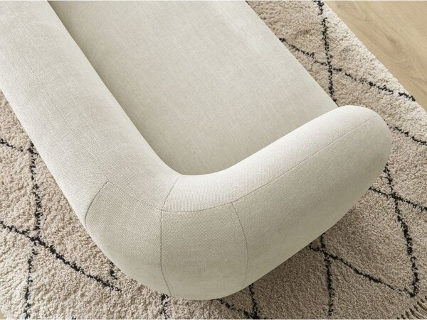 Beżowa sofa z tkaniny szenilowej 160 cm Celine – Bobochic Paris