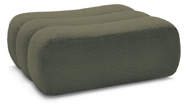 Zielony podnóżek z materiału bouclé Azra – Bobochic Paris