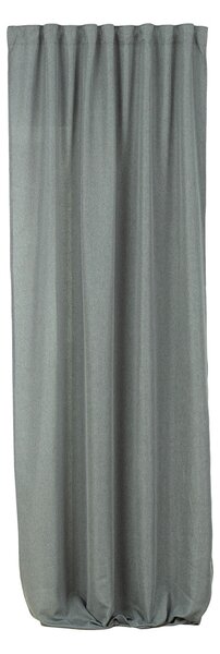 Zasłona BASIC na taśmie marszczącej 140x300cm szary denim 1 szt