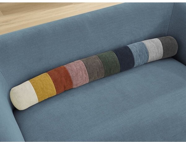 Niebieska sofa z tkaniny szenilowej 160 cm Celine – Bobochic Paris