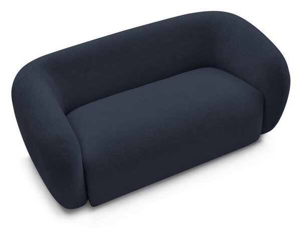 Ciemnoniebieska sofa z tkaniny szenilowej 160 cm Celine – Bobochic Paris