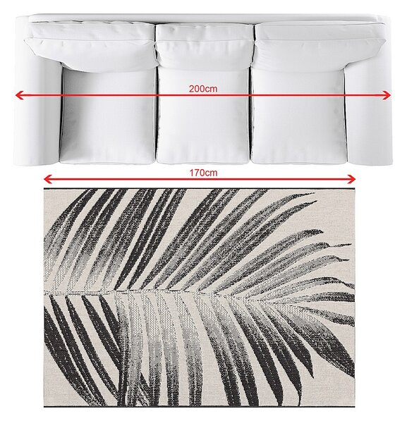 Dywan Lineo beige/black 120x170cm