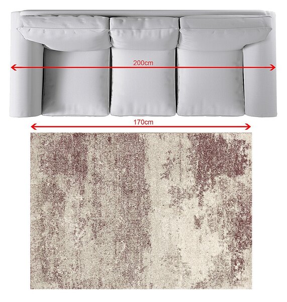 Dywan Softness silver/claret 120x170cm