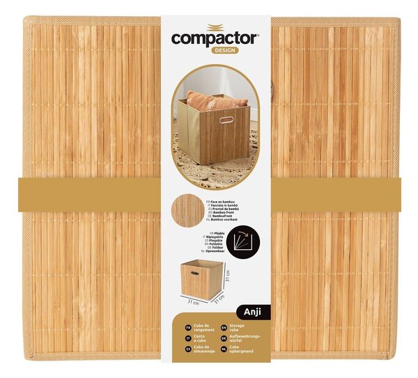 Bambusowy koszyk do regału 31x31x31 cm Anji – Compactor