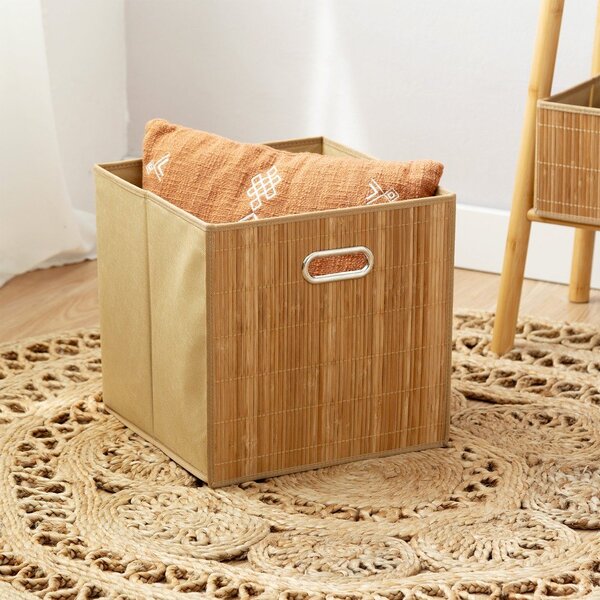 Bambusowy koszyk do regału 31x31x31 cm Anji – Compactor