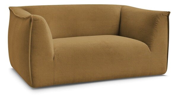 Musztardowa sztruksowa sofa 170 cm Giorgia – Bobochic Paris