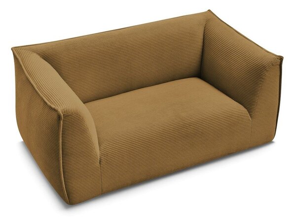Musztardowa sztruksowa sofa 170 cm Giorgia – Bobochic Paris