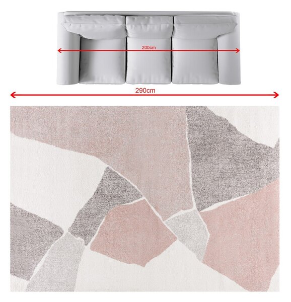 Dywan Softness cream/nude rose 200x290cm