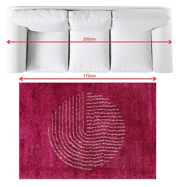 Dywan Royal deep magenta/cream 120x170cm