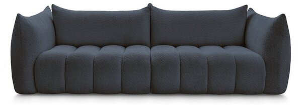 Ciemnoniebieska sofa z materiału bouclé 286 cm Azra – Bobochic Paris