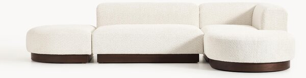 Narożna sofa modułowa Teddy-Bouclé Natalie