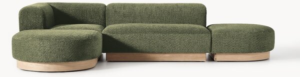 Narożna sofa modułowa Teddy-Bouclé Natalie