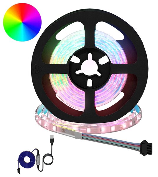 Taśma LED 12 pcs Czarny i przezroczysty 1200 mm Miedź i plastik