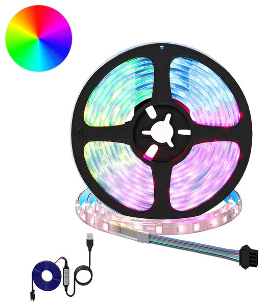 Taśma LED 12 pcs Czarny i przezroczysty 3000 mm Miedź i plastik