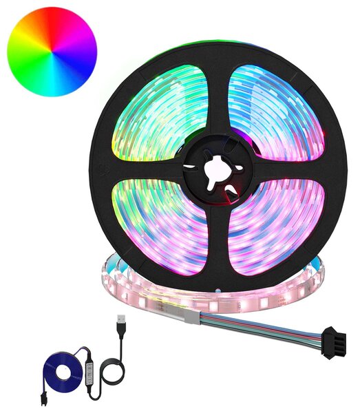 Taśma LED 12 pcs Czarny i przezroczysty 5100 mm Miedź i plastik