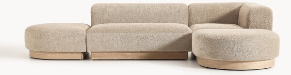 Narożna sofa modułowa Teddy-Bouclé Natalie