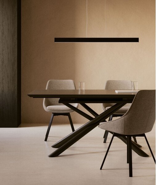 Rozkładany stół z dodatkowym blatem z ceramicznym blatem 90x160 cm Theone – Kave Home