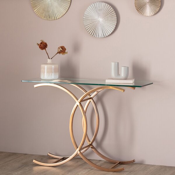 Konsola Chica rose gold 128x40x79cm