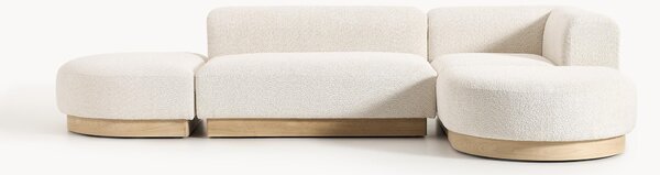 Narożna sofa modułowa Teddy-Bouclé Natalie