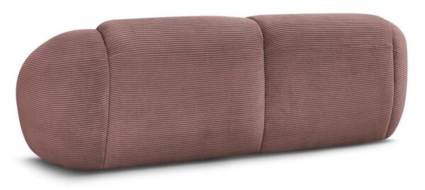 Różowa sztruksowa sofa 250 cm Tina – Bobochic Paris