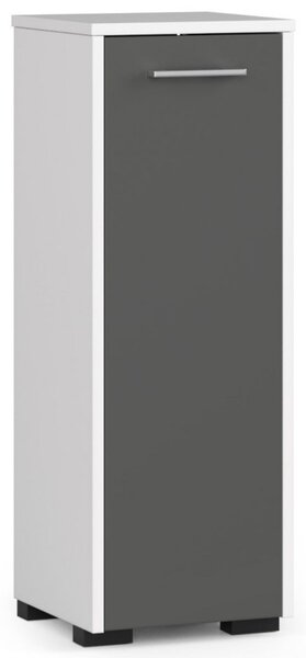 Szafka łazienkowa stojąca FIN S 30 cm - biała-grafit szary