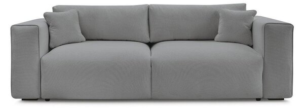 Szara rozkładana sofa ze schowkiem 265 cm Ezechiel – Bobochic Paris