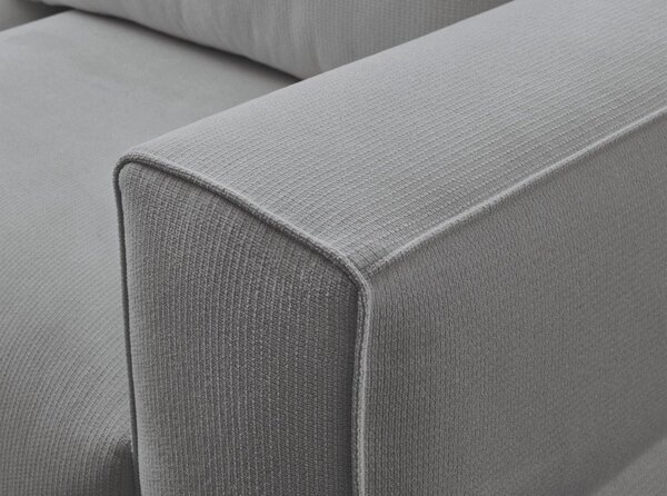 Szara rozkładana sofa ze schowkiem 265 cm Ezechiel – Bobochic Paris