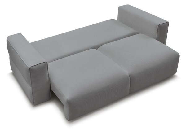 Szara rozkładana sofa ze schowkiem 265 cm Ezechiel – Bobochic Paris