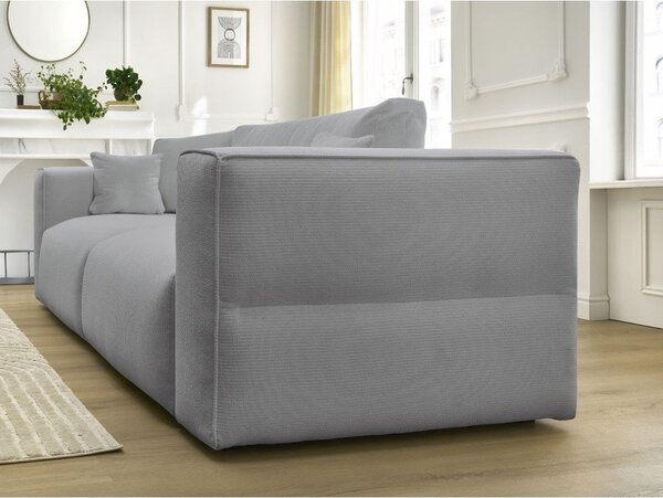 Szara rozkładana sofa ze schowkiem 265 cm Ezechiel – Bobochic Paris