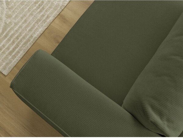 Zielona rozkładana sofa ze schowkiem 265 cm Ezechiel – Bobochic Paris