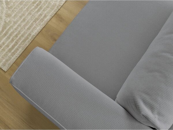 Szara rozkładana sofa ze schowkiem 265 cm Ezechiel – Bobochic Paris