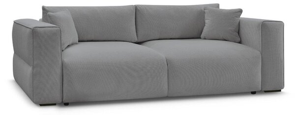 Szara rozkładana sofa ze schowkiem 265 cm Ezechiel – Bobochic Paris