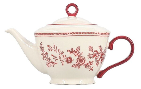 Bordowy/w kolorze kości słoniowej porcelanowy dzbanek do herbaty 920 ml Cyril – S|P Collection