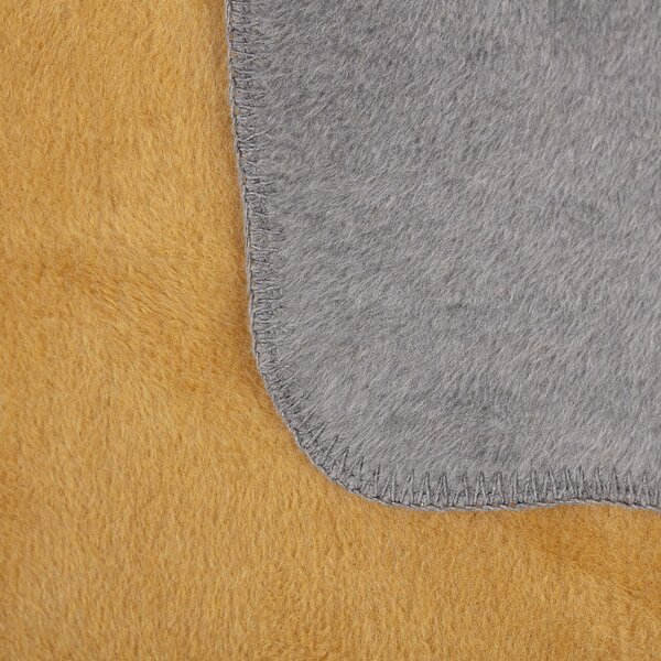 Koc Cosy Home 150x200cm Mustard&Grey