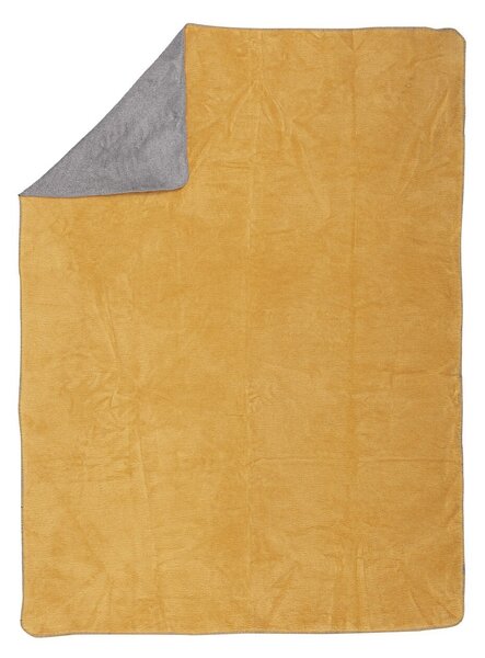 Koc Cosy Home 150x200cm Mustard&Grey