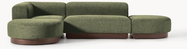 Narożna sofa modułowa Teddy-Bouclé Natalie