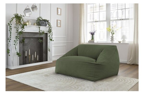 Zielony sztruksowy worek do siedzenia Lilibet – Bobochic Paris