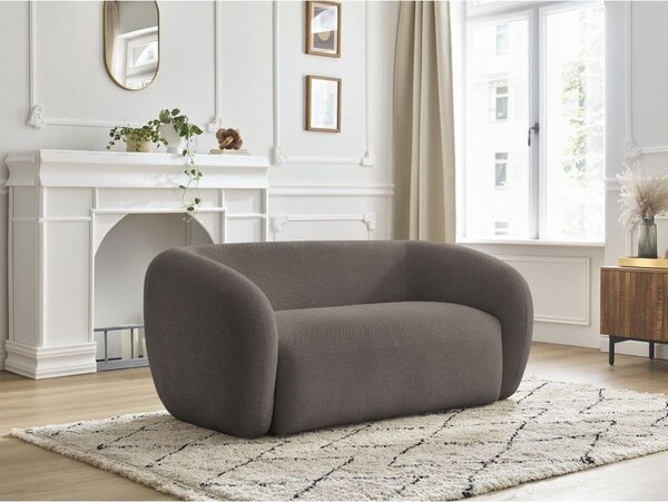 Szarobrązowa sofa z tkaniny szenilowej 160 cm Celine – Bobochic Paris
