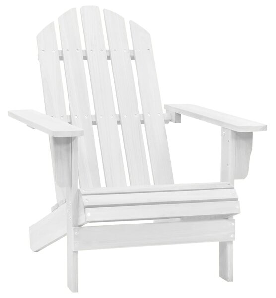 Krzesło ogrodowe, drewniane, białe