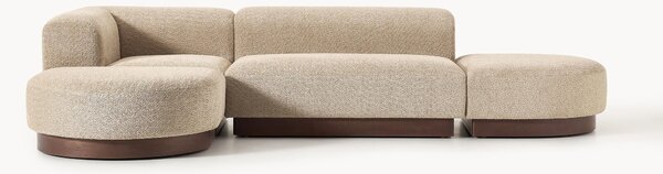 Narożna sofa modułowa Teddy-Bouclé Natalie