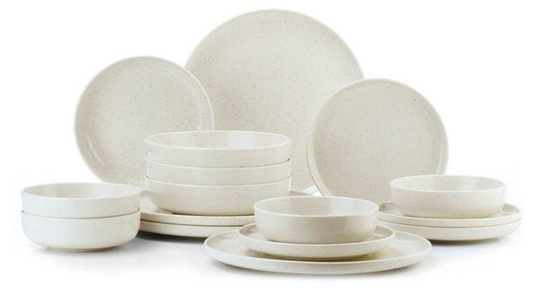 Porcelanowy zestaw talerzy 16 szt. dla 4 osób – Hermia