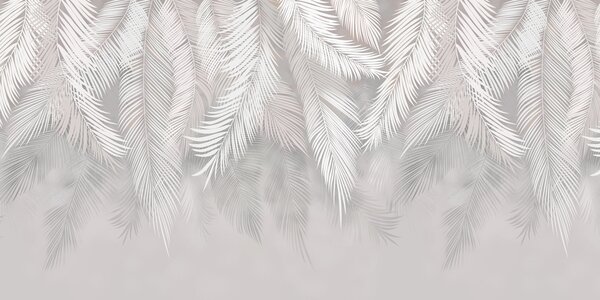Fototapety Zwisające liście palmowe, Fototapety Las, Fototapety Las tropikalny, u48556d2 : Uwalls.pl