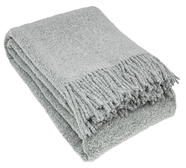 Pled Boucle 140x200cm silver grey