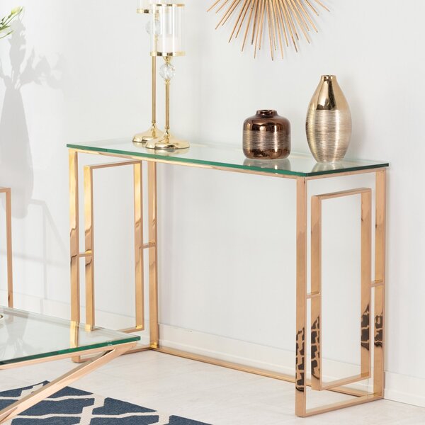 Konsola Eternic rose gold 120x40x80cm