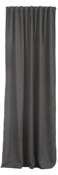 Zasłona BASIC na taśmie marszczącej 140x260cm czarny 1 szt
