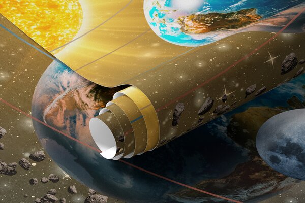 Fototapety Fascynujący kosmos, układ słoneczny, Fototapety designerskie, u97222d2 : Uwalls.pl