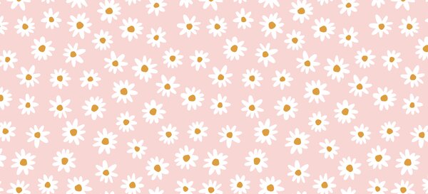 Fototapety Kwiaty rumianku w pokoju dziecięcym dla dziewczynek , Fototapety Dziecięce, w00136 : Uwalls.pl
