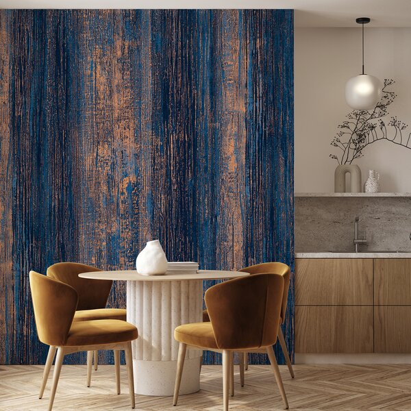 Fototapety Brązowa i niebieska stara ściana, Fototapety Faktury, Fototapety Drewno, u59478d1 : Uwalls.pl